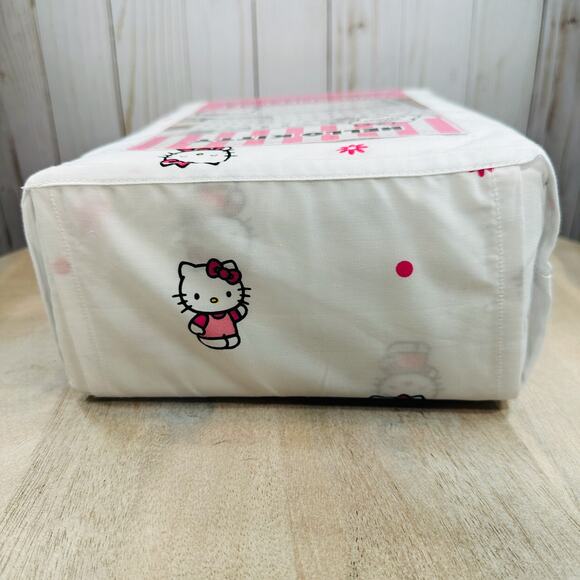 Hello Kitty 2024 100% Cotton 4 Piece Full Sheet Set NWT OEKO TEX Sanrio Pink - Picture 6 of 14